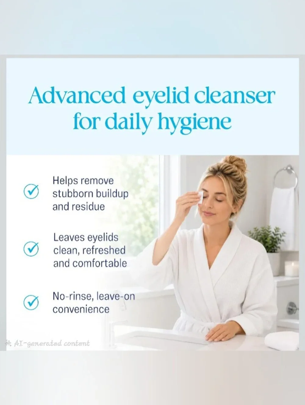 Lid Scrub Plus Eyelid Cleanser Pads — Blue 35 Ct Single Packaging